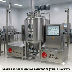Stainless Steel Mixing Tank 1000 Liter (Triple Jacket)